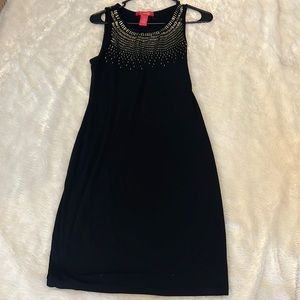 Black dress with gold sequin (s)